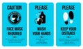 COVID Sign Poster Templates. Caution Card. Face mask required. Please Wash your hands. Keep your distance. For the bathroom,