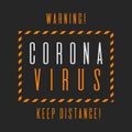 COVID19 slogan quote, pandemic funny vector design