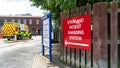 COVID-19 swabbing and testing station sign