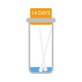 Covid Test Tube Icon Royalty Free Stock Photo