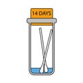 Covid Test Tube Icon Royalty Free Stock Photo