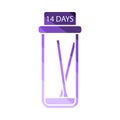 Covid Test Tube Icon Royalty Free Stock Photo