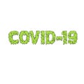 Covid-19 Text Grime Art Royalty Free Stock Photo
