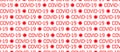 Covid19 text pattern background