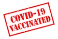 Covid-19 vaccinated stamp