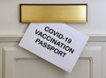 Covid Vaccination passport Letter