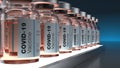 covid 19 vaccine bottles on abstract background 3