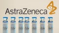 Covid-19 vaccine developed by AstraZeneca Royalty Free Stock Photo