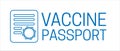 Covid Vaccine Passport Outline Icon Isolated