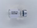Covid-19 vaccine vial little bottle Royalty Free Stock Photo