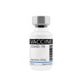 Covid-19 Vaccine Vial Medicine Drug Bottle. 3d Rendering Royalty Free Stock Photo