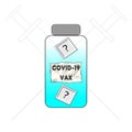 Covid -19 Vax Bottle Royalty Free Stock Photo