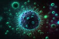 Covid-19 Virus Bacteria Background. Generative ai Royalty Free Stock Photo