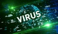 Covid-19 virus global pandemic alert vortex background