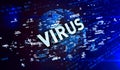 Covid-19 virus global pandemic alert vortex background