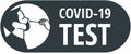 Covid-19 virus swab test icon Royalty Free Stock Photo