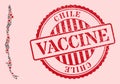 Covid Virus Vaccine Mosaic Chile Map and Rubber Vaccine Seal