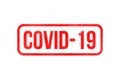 Covid-19 virus warning sign banner