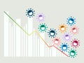 Covid-19 world global financial, economic stock market crisis recession with coronavirus