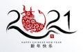 Happy chinese new year 2021 Royalty Free Stock Photo