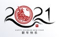 Happy chinese new year 2021 Royalty Free Stock Photo