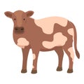 Cow beef icon cartoon vector. Bull meat
