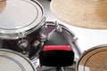 Cow Bell and Drums Royalty Free Stock Photo