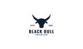 Cow of bull or bison or bullock or neat face logo design