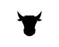 Cow and bull head icon Royalty Free Stock Photo