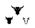 Cow and bull head icon Royalty Free Stock Photo