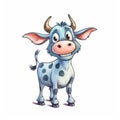 Cow cartoon illustration