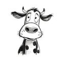 Cow cartoon illustration