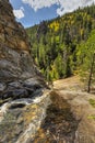 Cow Creek above Bridal Veil Falls in Autumn Royalty Free Stock Photo