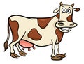 Cow farm animal character cartoon illustration