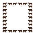 Cow frame Royalty Free Stock Photo