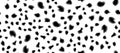 Cow fur black and white simple seamless pattern Royalty Free Stock Photo