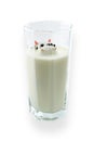 Cow in a glass of milk Royalty Free Stock Photo