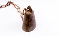 Cow,goat ,sheep bell with chain on white