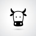 Cow head icon Royalty Free Stock Photo