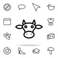 cow head icon. web icons universal set for web and mobile Royalty Free Stock Photo