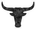 Cow Head Polygonal Icon Royalty Free Stock Photo