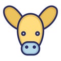 Cow Isolated VectorI con which can easily modify or edit