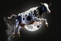Cow Jumping Over The Moon Generative AI