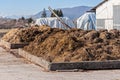 Cow manure that will be used to fertilize.