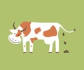 Cow and Organic Manure