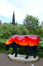 Cow parade sculpture, Edinburgh