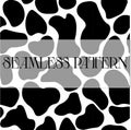 COW seamless PATTERN black and white set collection animalistic animal cows pet cottage print seamless