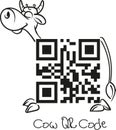 Cow qr code logo