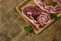 Cow ribs presented on the table, Royalty Free Stock Photo