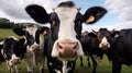 Cow\'s family taking a selfie generative AI